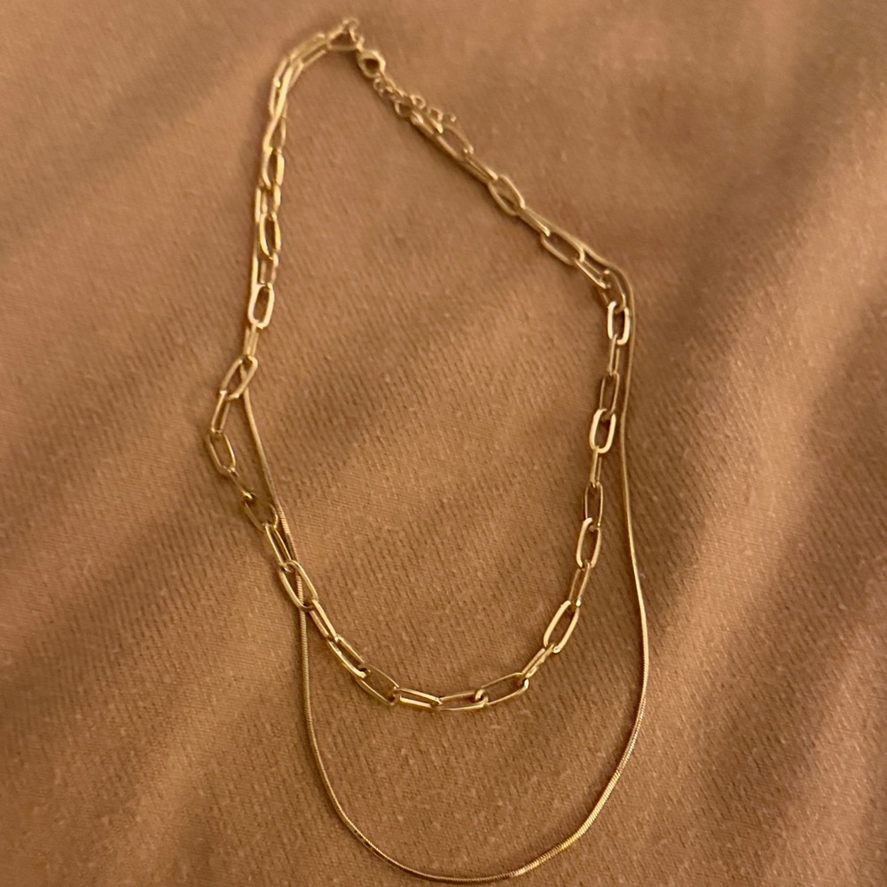 Chic Gold-Tone Layered Necklace